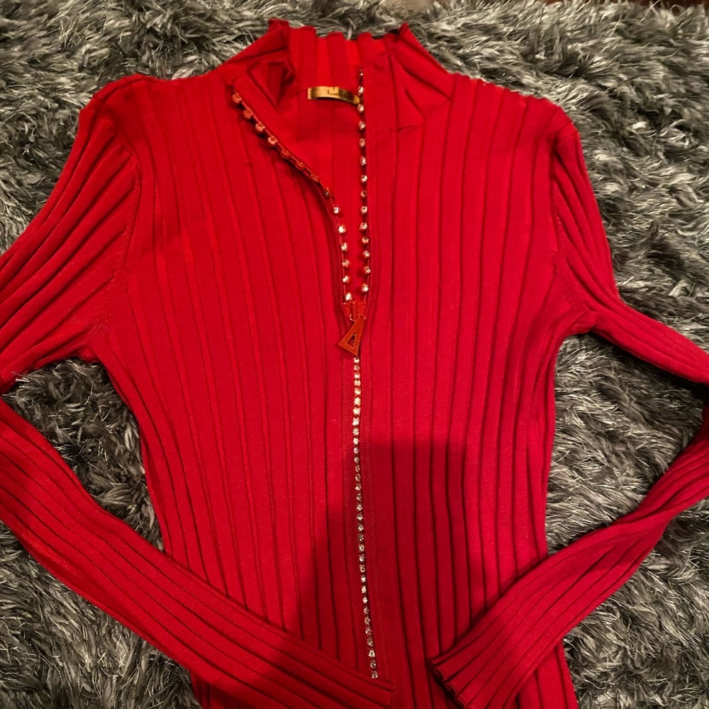 Red sweater